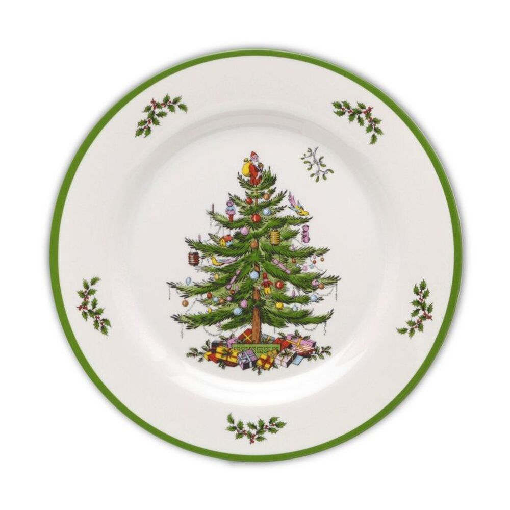 Spode -  Christmas Tree Melamine Dinner Plate (Set of Green
